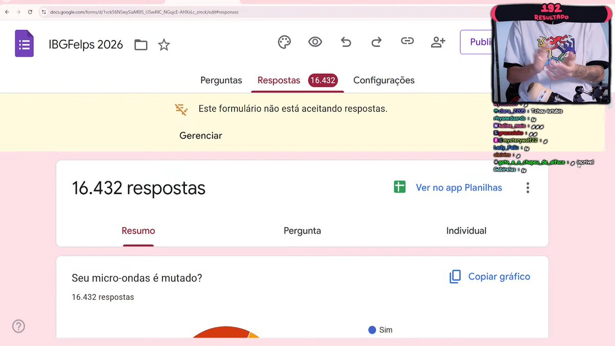 FelpsUpdate's tweet image. 💻 Felps agradeceu a todos que responderam o IBGFELPS 2026!!! Aguardemos o censo de 2027!