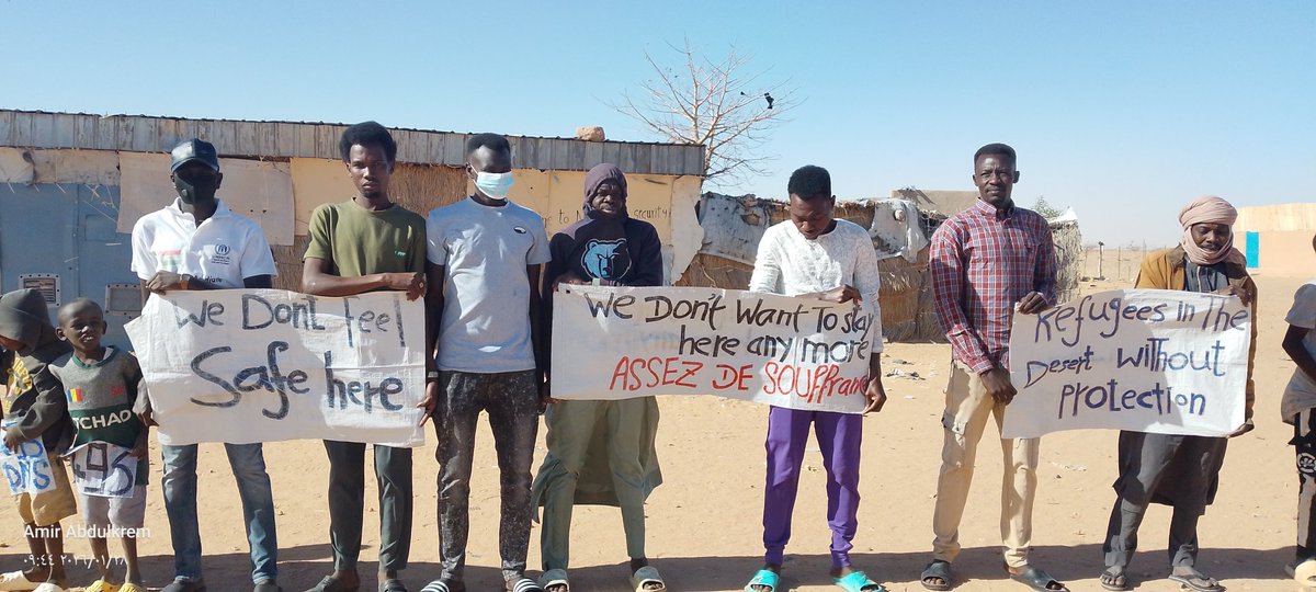 AbdulHalim71671's tweet photo. The Agadez humanitarian center 
Here we again 
From the same position 
Which call Agadez humanitarian center 
In Niger state 
((  493  )) Days of peaceful protest
In front of UNHCR office 
Please help US 
#PleaseHelpUS
@UN @Refugees @UNGeneva @UNHumanRights @UNICEF @USEmbassyNiam https://t.co/Rv5P8a99P0