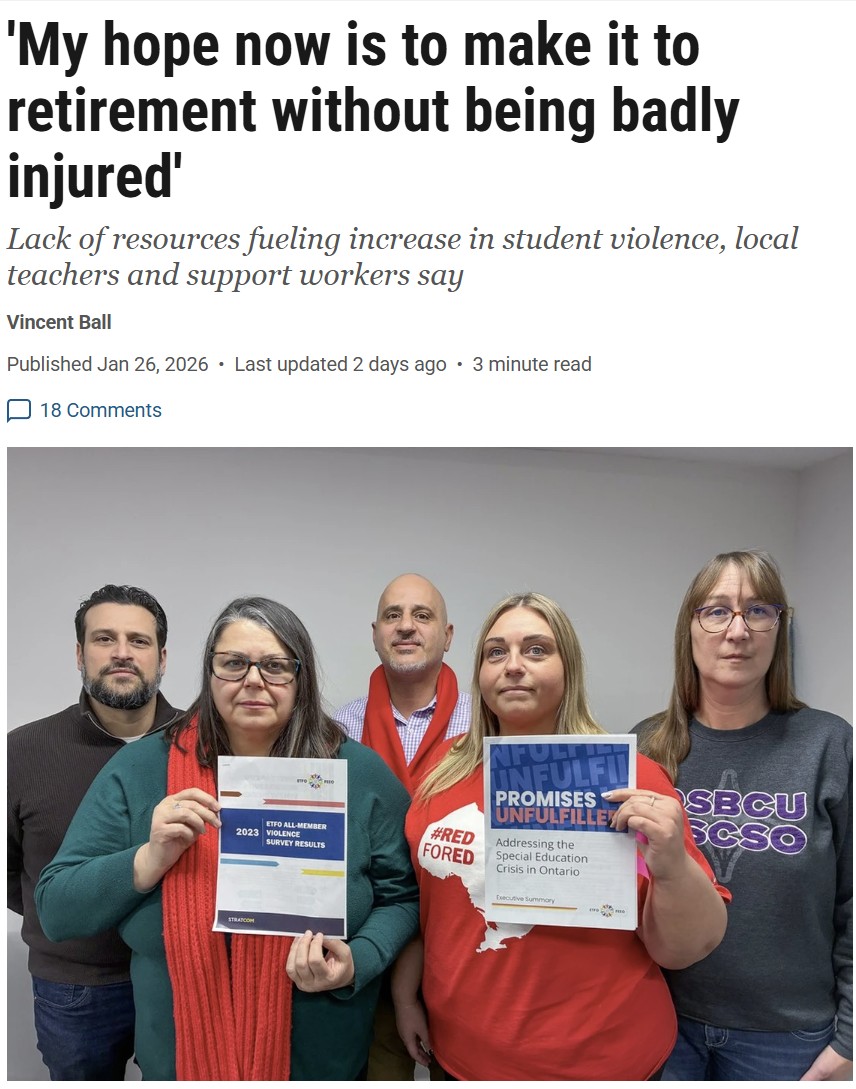 osbcucscso's tweet image. Education workers deserve better! Their safety and dignity are non-negotiable. Read the Brantford Expositor’s must-read piece on the urgent need for staffing and resources. #OSBCU #CUPE #BetterSchoolsBetterTomorrow