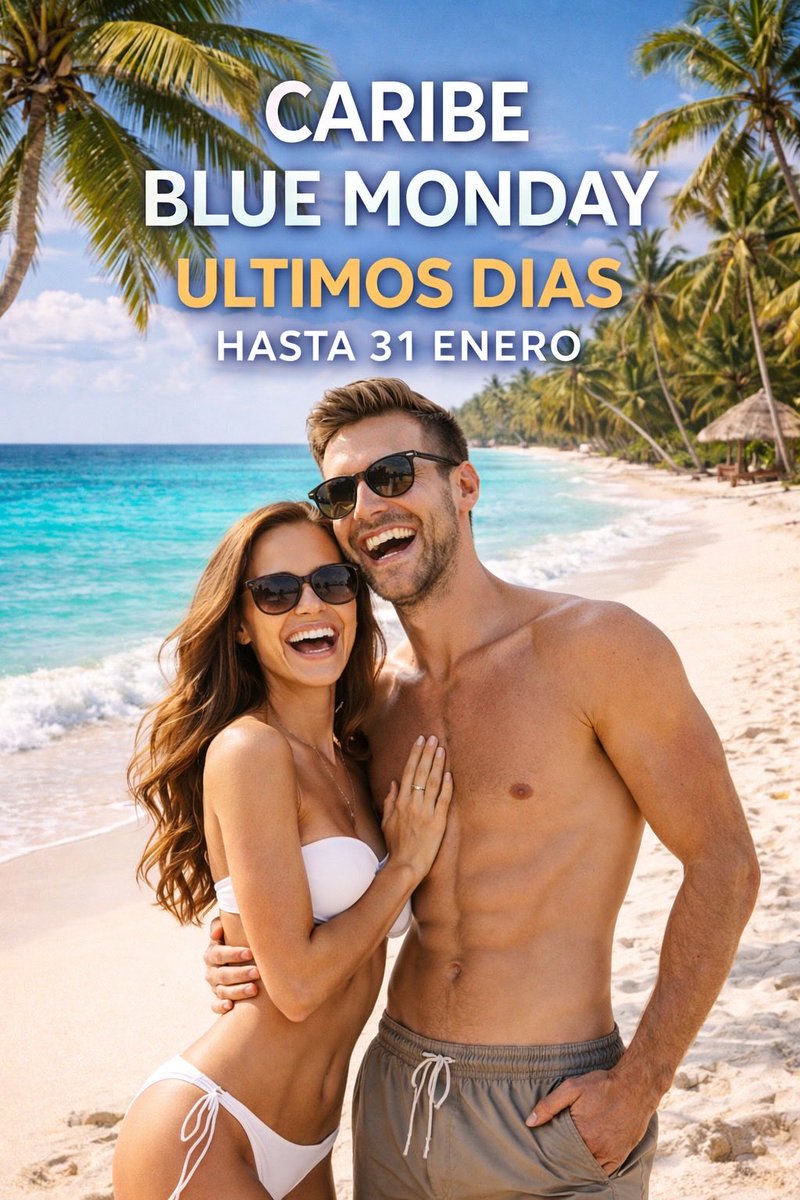 Viajar_Caribe's tweet photo. ✈️ Reserva ahora
🌴 Caribe Blue Monday
⏳ Últimos días hasta 31 enero

💙 Tu mejor plan empieza aquí
🌊 Caribe
🔥 Oferta por tiempo limitado https://t.co/NasznddkY0