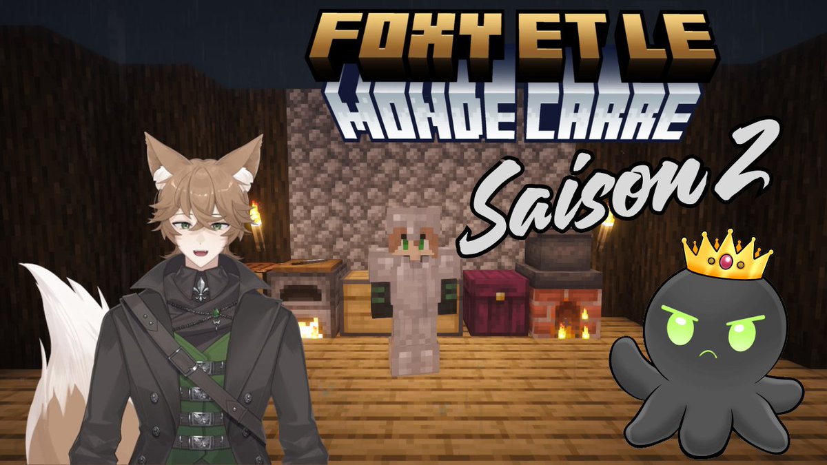 [18+FR] 🦊Foxy et le Monde Carré S2 PT3 Il va etre temps de commencer Minecolonies🐙 !discord twitch.tv/flunky_silverf… #minecraft #Flunkylive