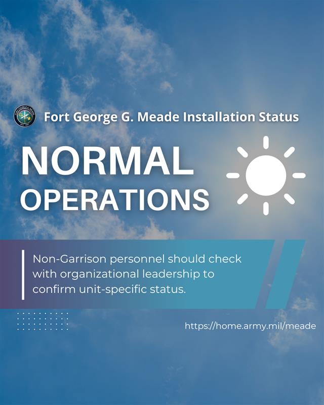 U.S. Army Garrison Fort George G. Meade tweet media
