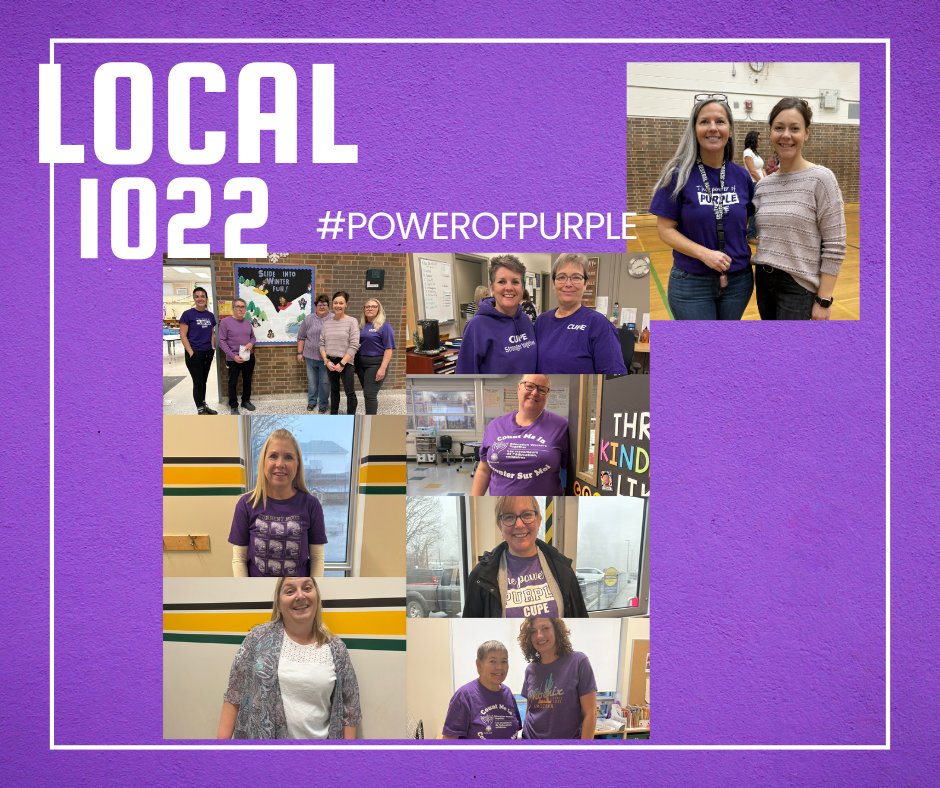 osbcucscso's tweet image. 💜 Solidarity Spotlight: Local 1022! 💜 Incredible showing from 1022. Your heart, pride, and purpose inspire us all. Thank you for standing strong together! Amazing work, 1022—keep that purple energy going! #EducationWorkerWednesdays #OSBCU #CUPE #BetterSchoolsBetterTomorrow