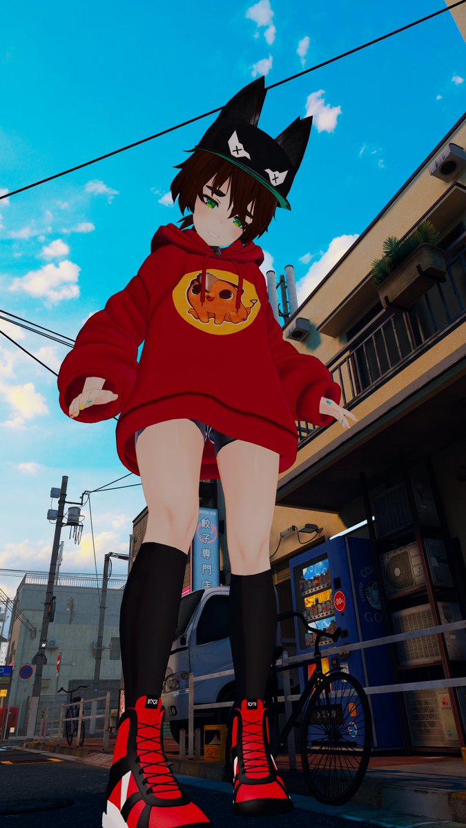 Morning walk. Which outfit is better for going out on a stroll?
#sizetwitter #sizevr #giantess