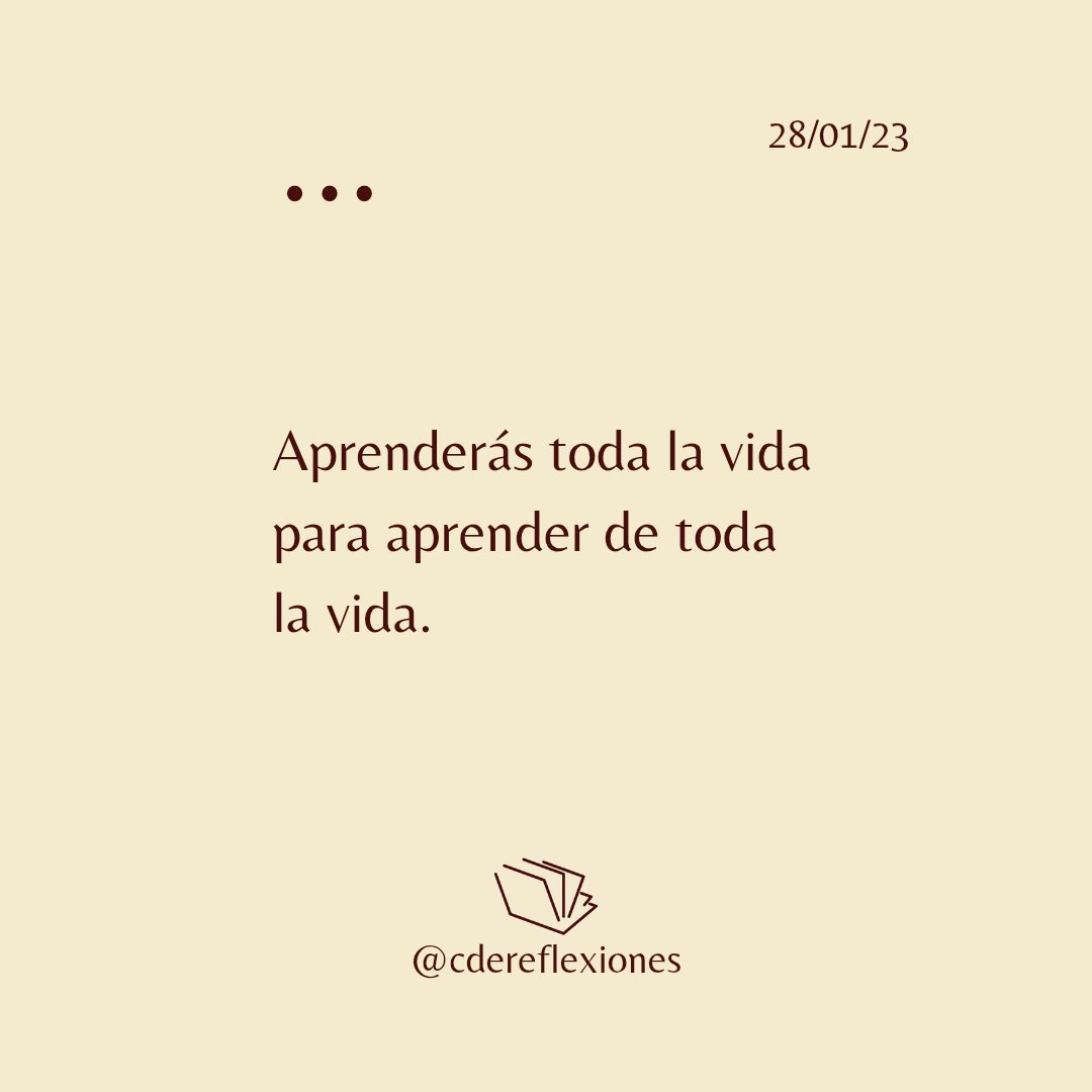 cdereflexiones's tweet photo. •••

28/01/21: Cabe acotar
28/01/23: Somos por siempre alumnos
28/01/25: ¡Peligro! No acostumbrarse

•••

#SerieDePensamientos https://t.co/G7vRhDUWTH