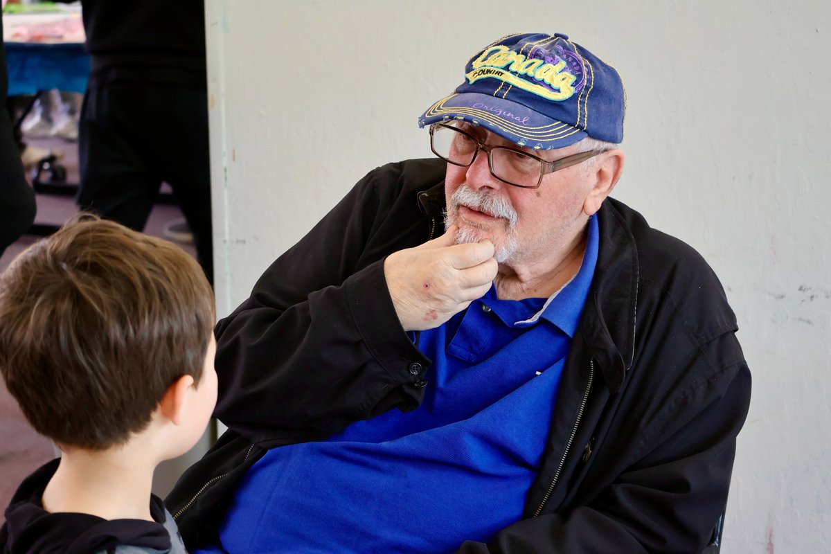 Today, we teamed up with our friends next door at <a href="/ChoiceinAging/">Choice in Aging</a> to decorate tablecloths for a very special event — our first lunch together next week!

#Intergenerational #Montessori #Preschool #BestOfTheBay