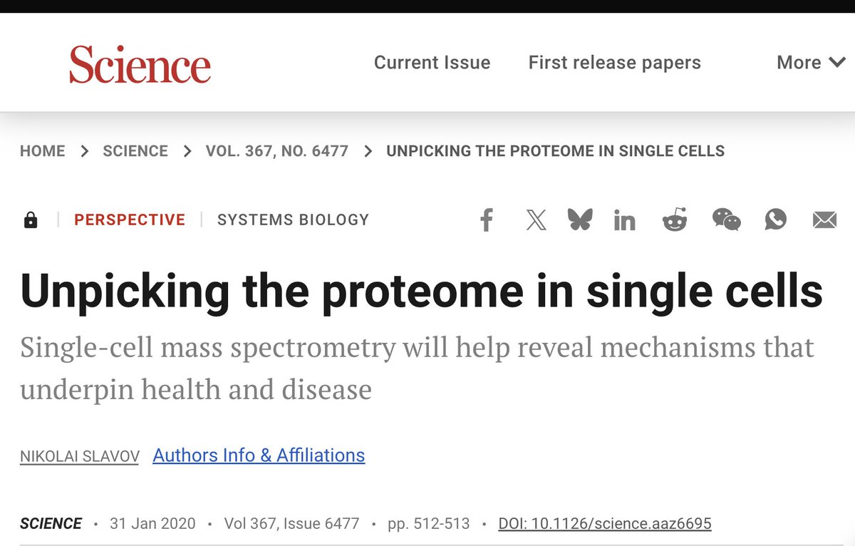 Prof. Nikolai Slavov tweet media