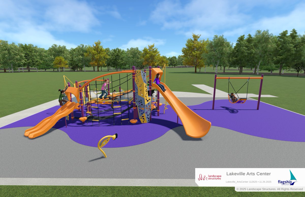 FlagshipPlay's tweet photo. We are obsessed with this design for Lakeville - Art Center!!! ✨ @playlsi https://t.co/9tUuwSaGO7