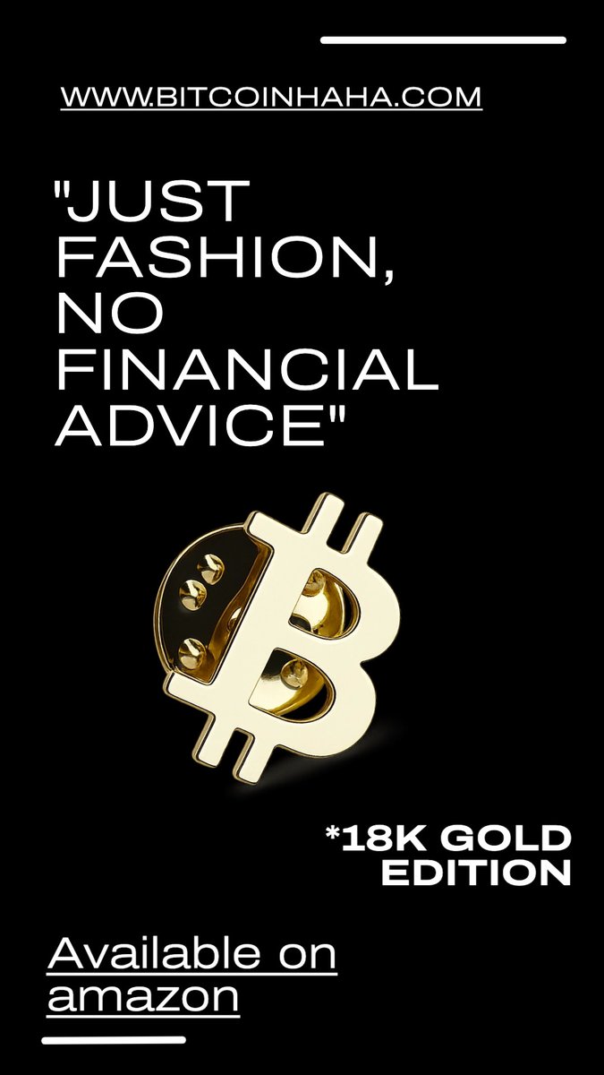 bitcoinhahaha's tweet photo. #Bitcoinhaha "Just fashion, no financial advice" Only the Original by BitcoinHaha™
Learn more: https://t.co/XkFKKGRSis
(#Bitcoin #Anstecknadel #Pin #brosche #bitcoinpin #cryptopin #crypto #fashion #18k #amazon #amazonproduct #fashion #cryptofashion #cryptofashionweek ) https://t.co/rfMhRslng9