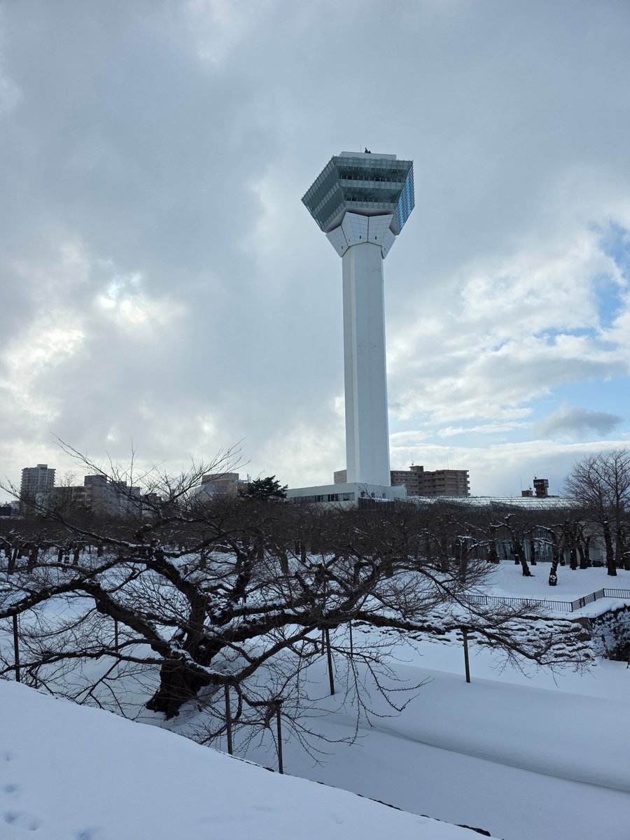 Loliaster's tweet image. 五稜郭タワー思ったよりも頭でっかちなんだね....