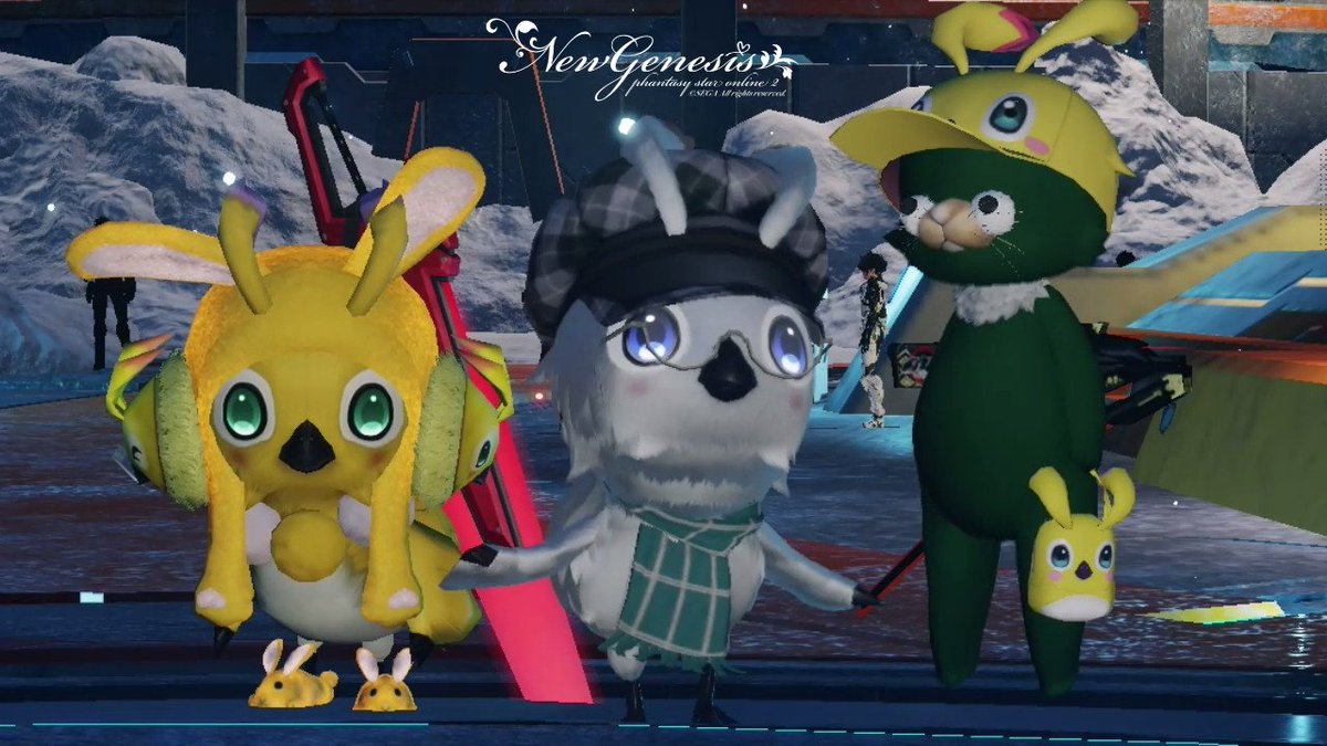 ラッピー@ship9 フレさんのご紹介で激強ラッピーさんとお友達に。🐻‍❄️🤝🐥 なかなか