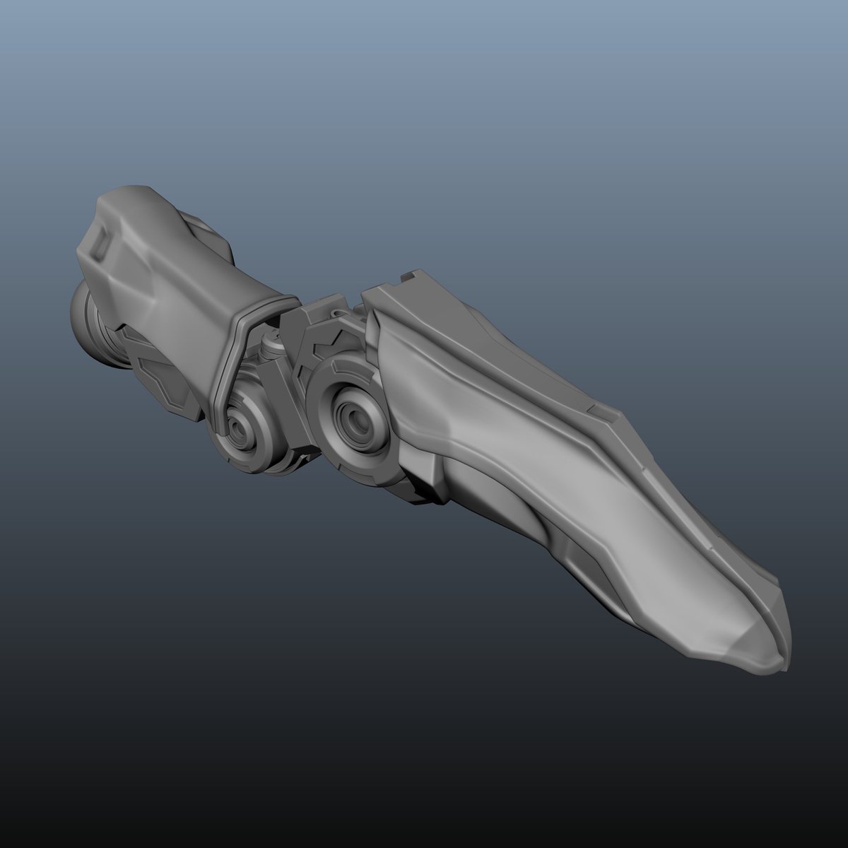 Up-resing the feet
combination of maya poly modeling and ZBrush sculpting
Balancing organic shapes with hard surface elements

#3d #modeling #sculpting #zbrush #creature
