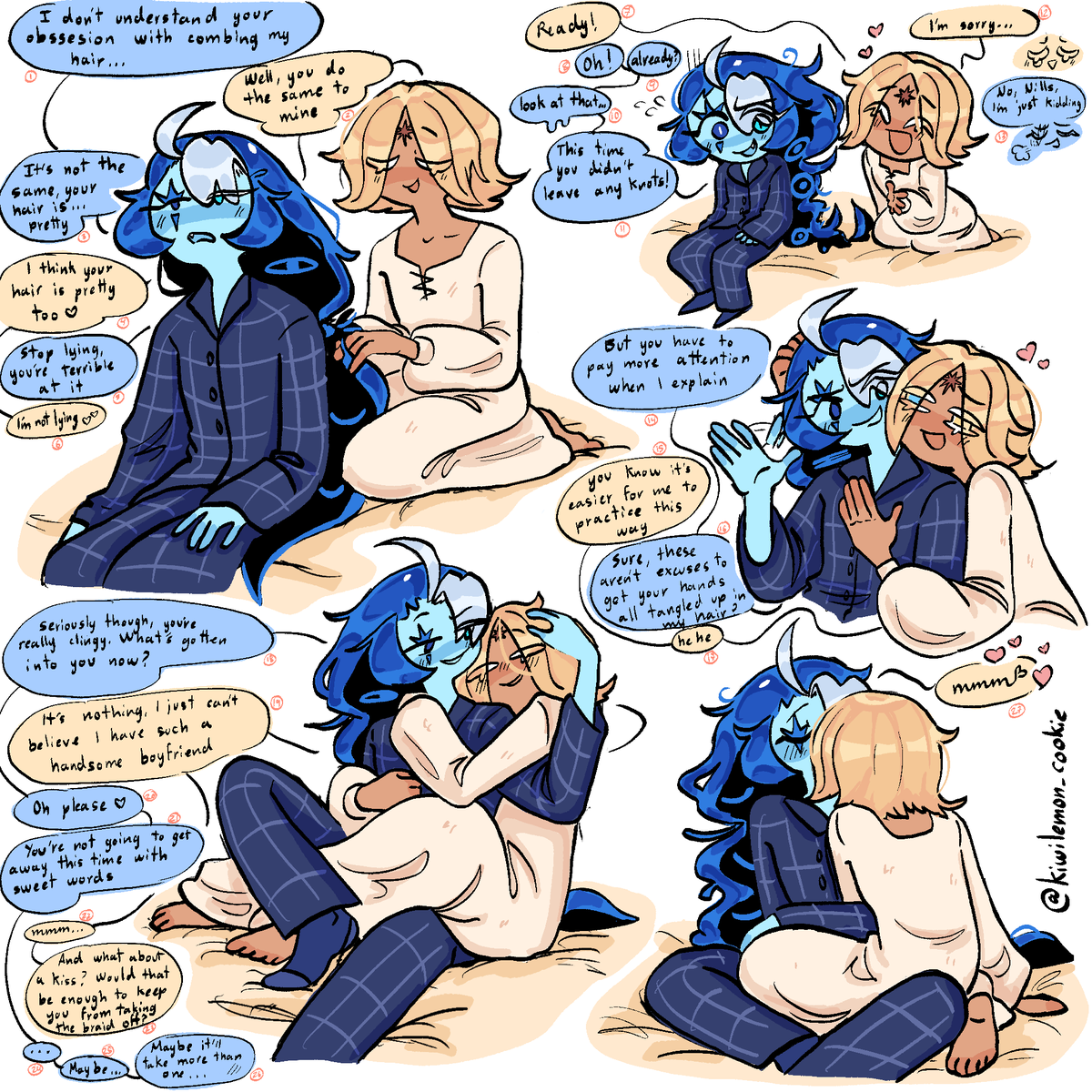 When your cute boyfriend wants to tangle your hair, all you can do is sit back and sigh haha (⁠*⁠´⁠ω⁠｀⁠*⁠)

I love fluff, sorry

#shadowmilkcookie #purevanillacookie #shadowvanilla #cookierunkingdomfanart