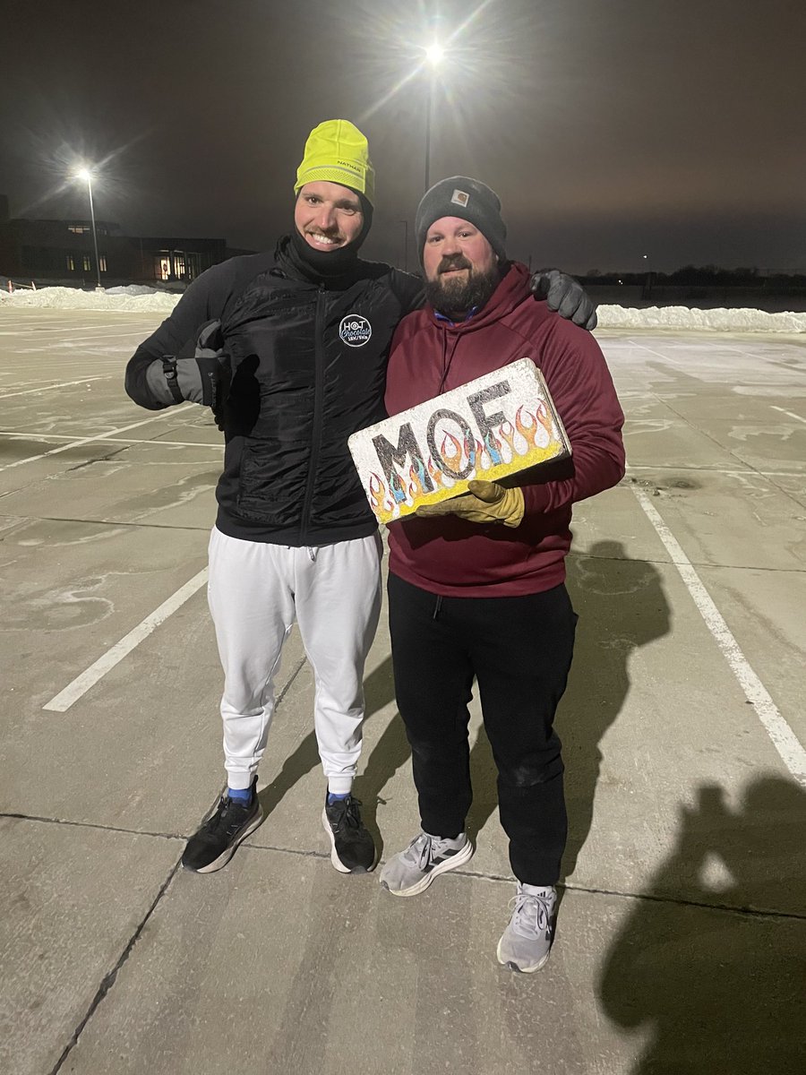 F3TheChuck's tweet photo. Big things at #f3thechuck. First a flag passing, then a #manonfire coupon passing.  #f3twolips passed it onto #f3cat after recognizing his eagerness, diving 2 feet into #f3.  Congrats Cat! https://t.co/jX2nOn5cO2