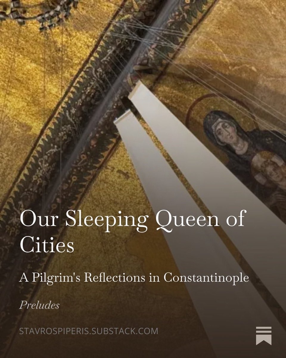 A short essay on my experience last year in Constantinople open.substack.com/pub/stavrospip…