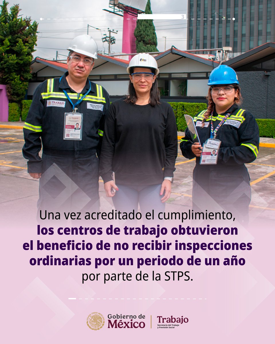STPS_mx's tweet photo. Las empresas que forman parte del Programa #VELAVO, al cumplir la normativa, promueven entornos dignos para las y los trabajadores de México y quedan exentas de inspecciones ordinarias durante un año por parte de la #STPS.
Registra tu empresa aquí: https://t.co/hNjp5esTdY https://t.co/i9UNLtdy5Q