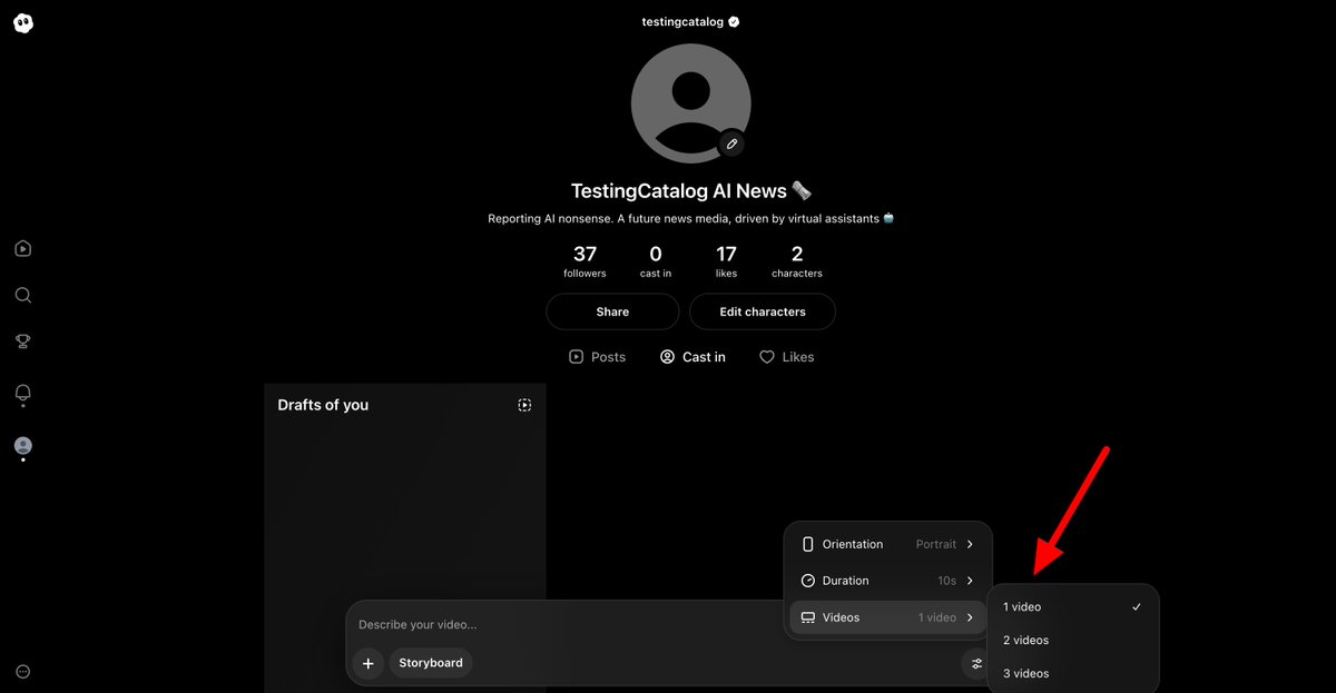 Sora multi-video setting