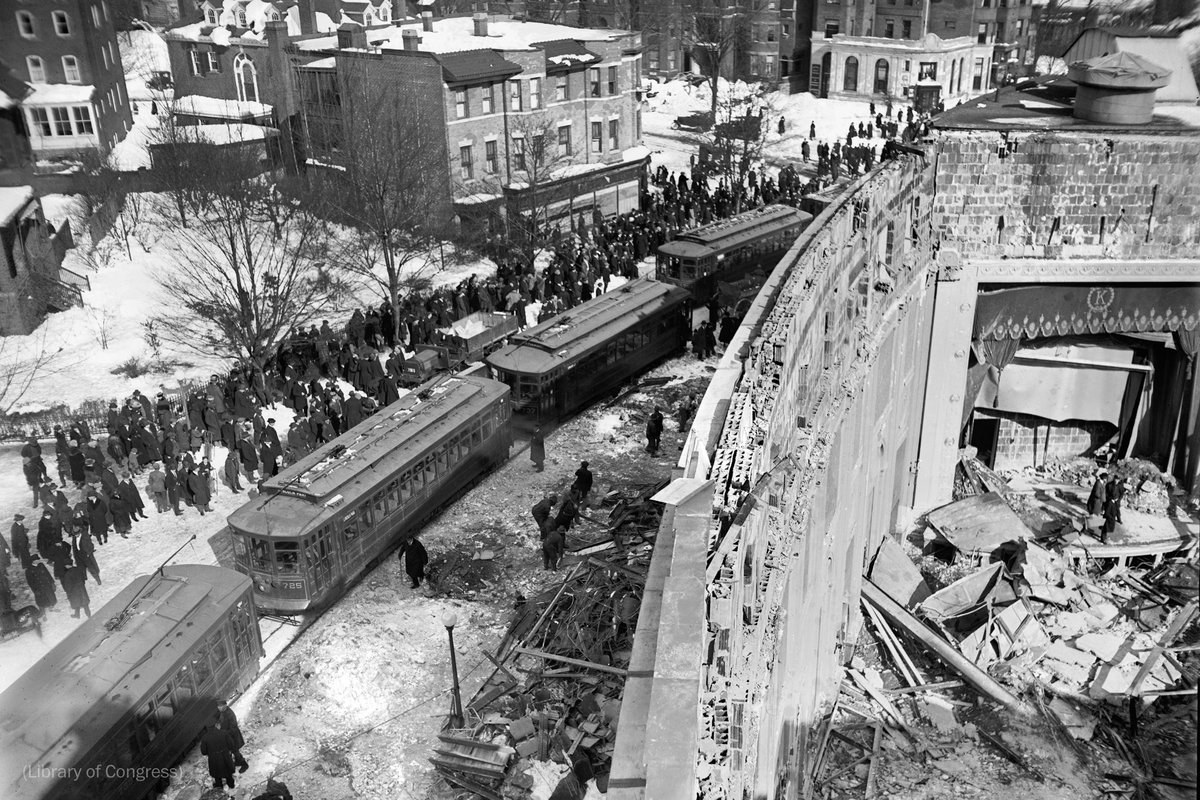 On this day in 1922, D.C. received a record 21 inches of snow, collapsing the roof of the Knickerbocker Theatre in what is now Adams Morgan, killing 98 people. 

The disaster still ranks as the deadliest in Washington’s history. wapo.st/4reYsSM