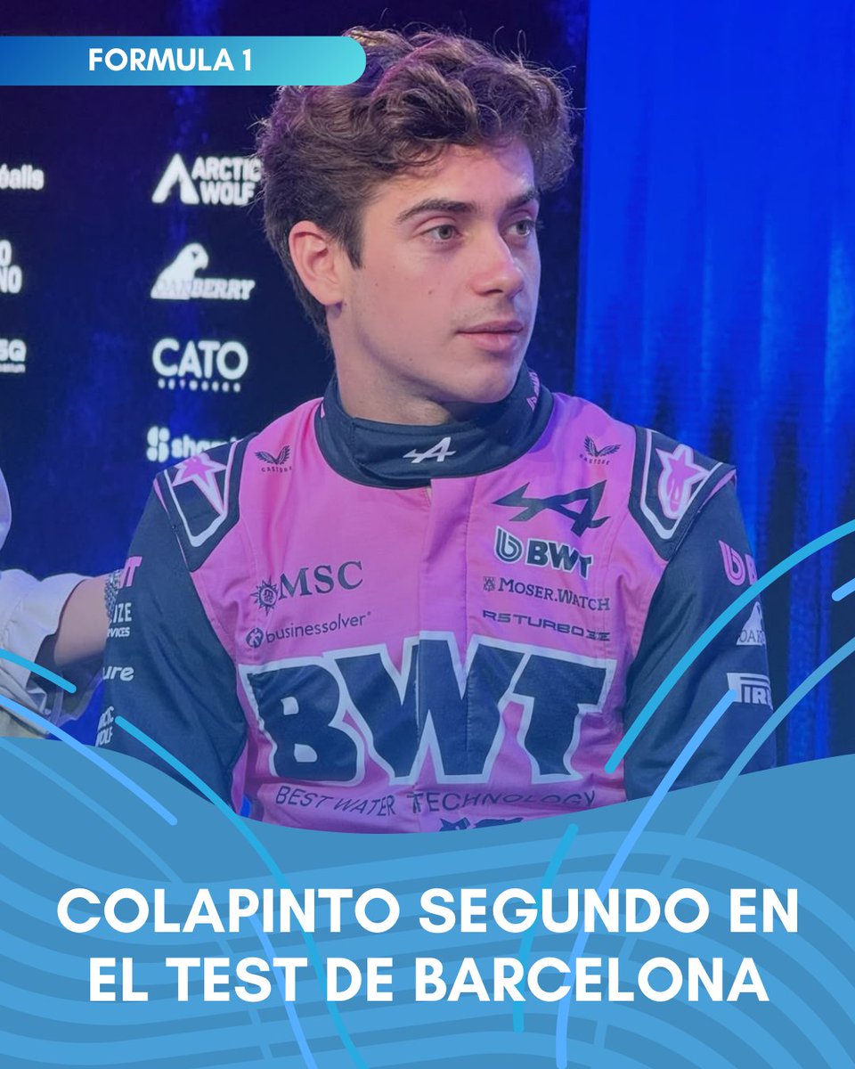 🏎️🇦🇷 Colapinto segundo en el test de Barcelona
Franco completó 56 vueltas con el Alpine A526 y fue el más rápido de la mañana, superando a Lando Norris. Récord personal: 1:19.150. Mercedes lideró el día con Russell y 1:17.580.