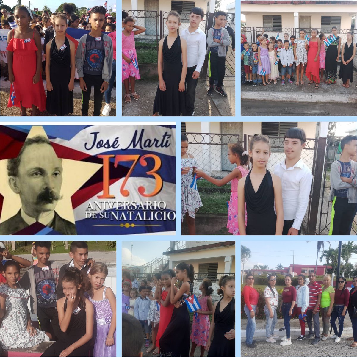Esp_IntiP's tweet photo. "Para los niños trabajamos, porque los niños son los que saben querer, porque los niños son la esperanza del mundo." José Martí. 
Nuestros educandos y trabajadores rinden homenaje a nuestro Apóstol. @CubaMined @btan0987  @SibanicuDme  @YosveisyA https://t.co/qqeTyYKSYW