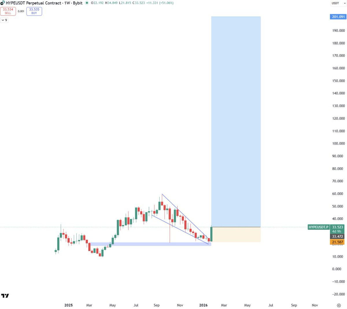 Bullish &amp; Hold #HYPE for 2026