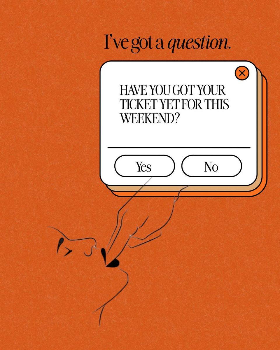 cliterate_'s tweet photo. We’ve got a question. See you this weekend? https://t.co/y9AI9q115j