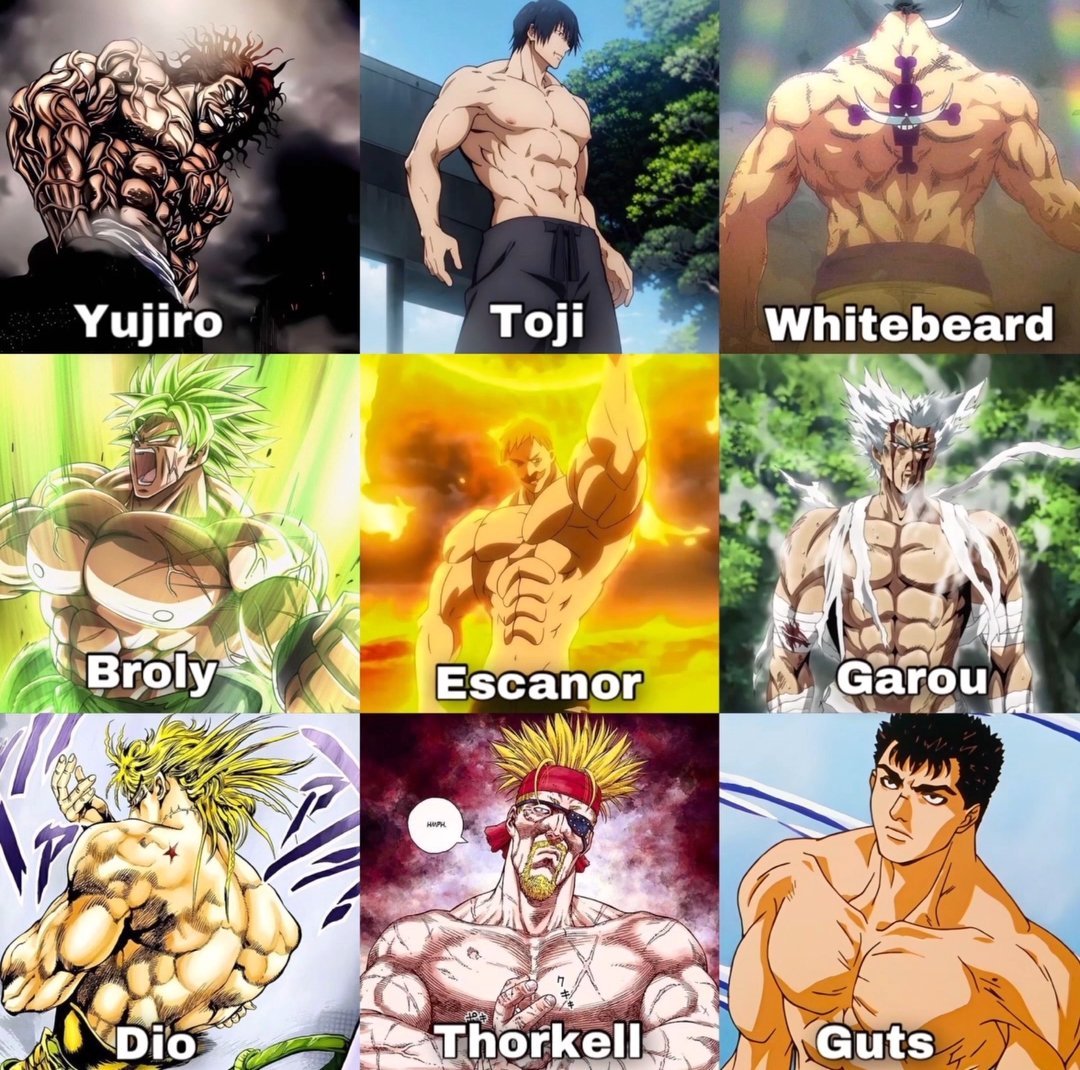 Which anime character got the best physique?