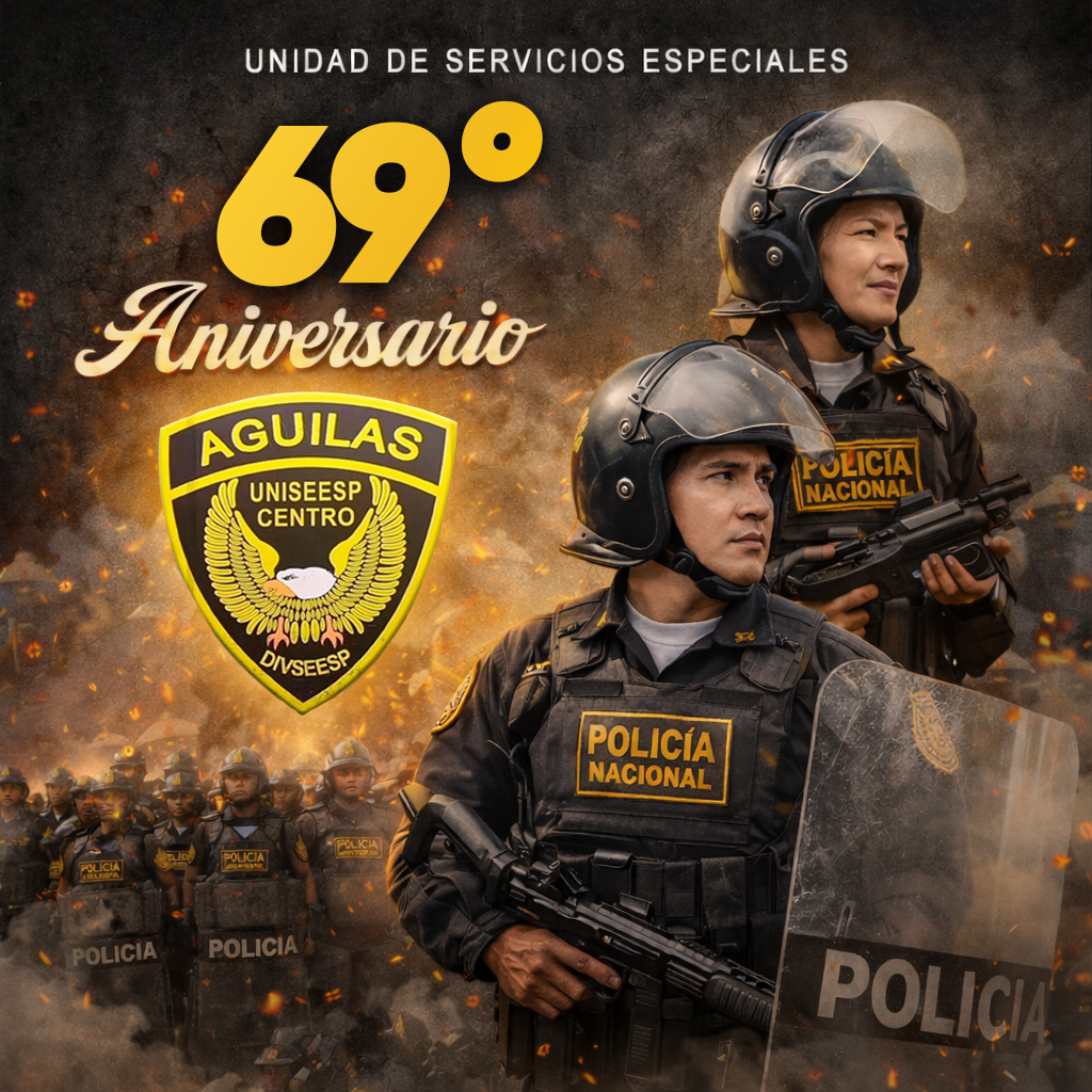 "En este aniversario de la emblemática Unidad de Servicios Especiales (USE) - Águilas, expresamos nuestro reconocimiento a los hombres y mujeres que, con casco y escudo, garantizan la paz social y el orden público"