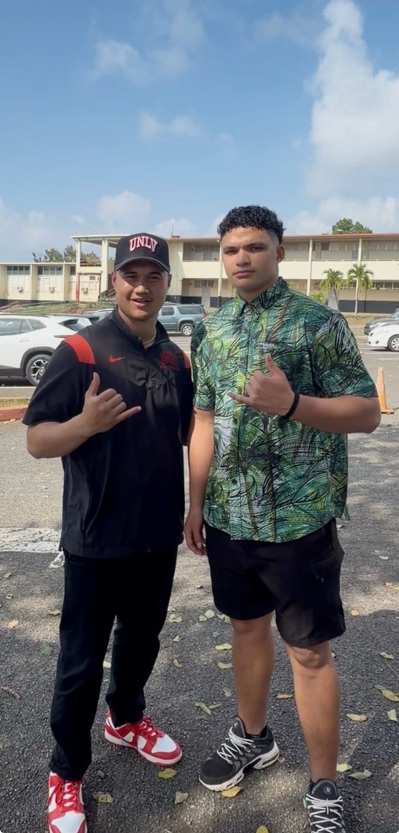 zanefujihara's tweet photo. Beyond blessed to receive a Division I offer from the University of Nevada, Las Vegas 🔴⚫️!
Thank you @CoachBamAmina and @CoachDanMullen for believing in me and giving me the opportunity to continue my journey both academically and on the field. I’m forever grateful to my family and coaches who have guided me every step of the way! #rebalsmakeithappen  #D1Dream #Grateful #blessed
@Kylemoretti33 @BlairAngulo @BrandonHuffman @247Sports @alecsimpson5 @CoachHezekiah @MichaelLasquero @JojoDickson  @konawaena808 @ZedAnahu @HezekiahAA 
@ElstonHooper @anakinmakaio @lokuhao_lapera @ezekielanahu @thorbrown07  @wyatt_wehrsig @HunterWehrsig3 @BradUemoto