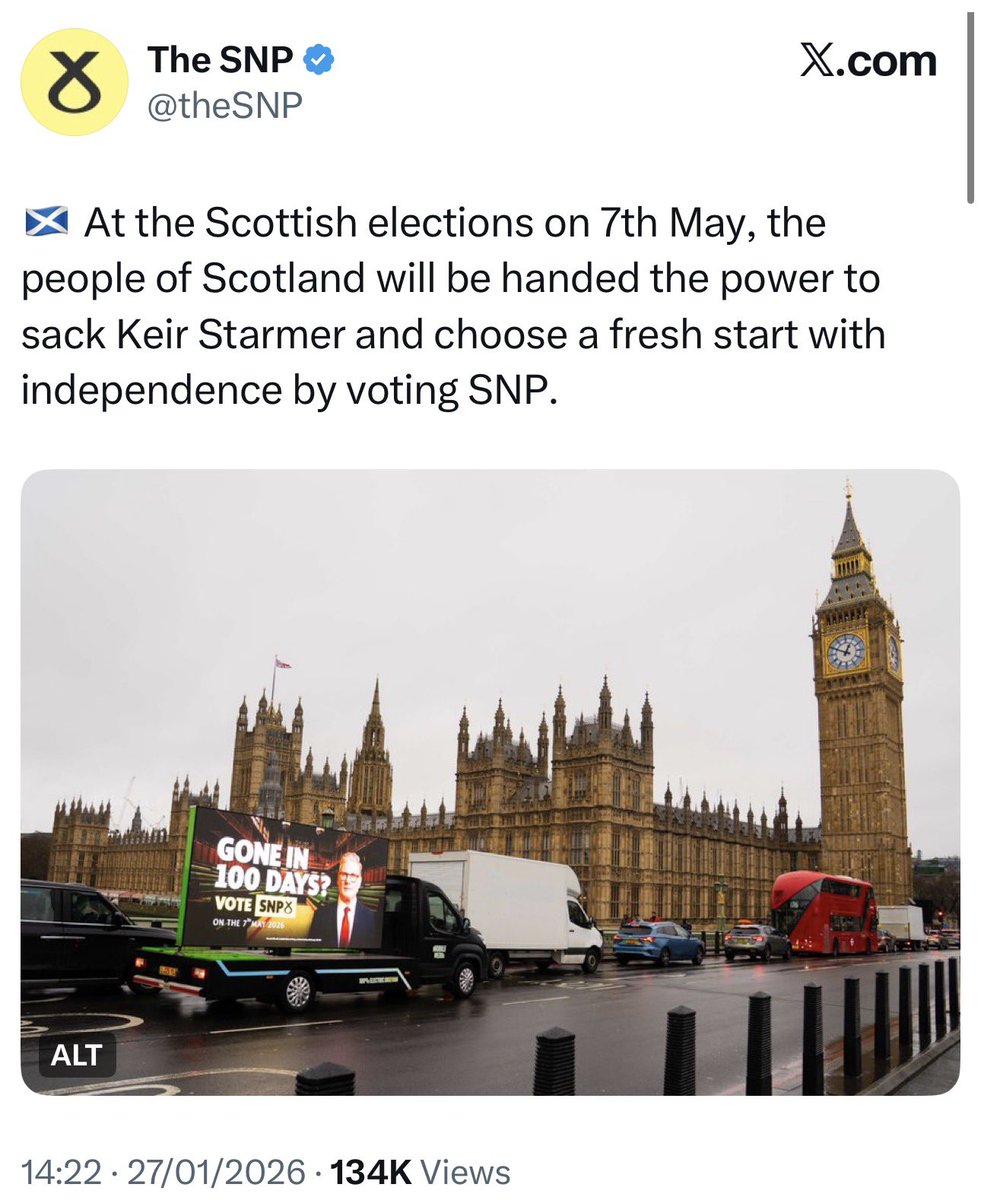 My letter was in 5 papers today. 
The Scotsman, the Daily Express, the Daily Mail, the Herald &amp; the Courier. 
The SNP are lying to the electorate. No vote in May will touch Starmer.