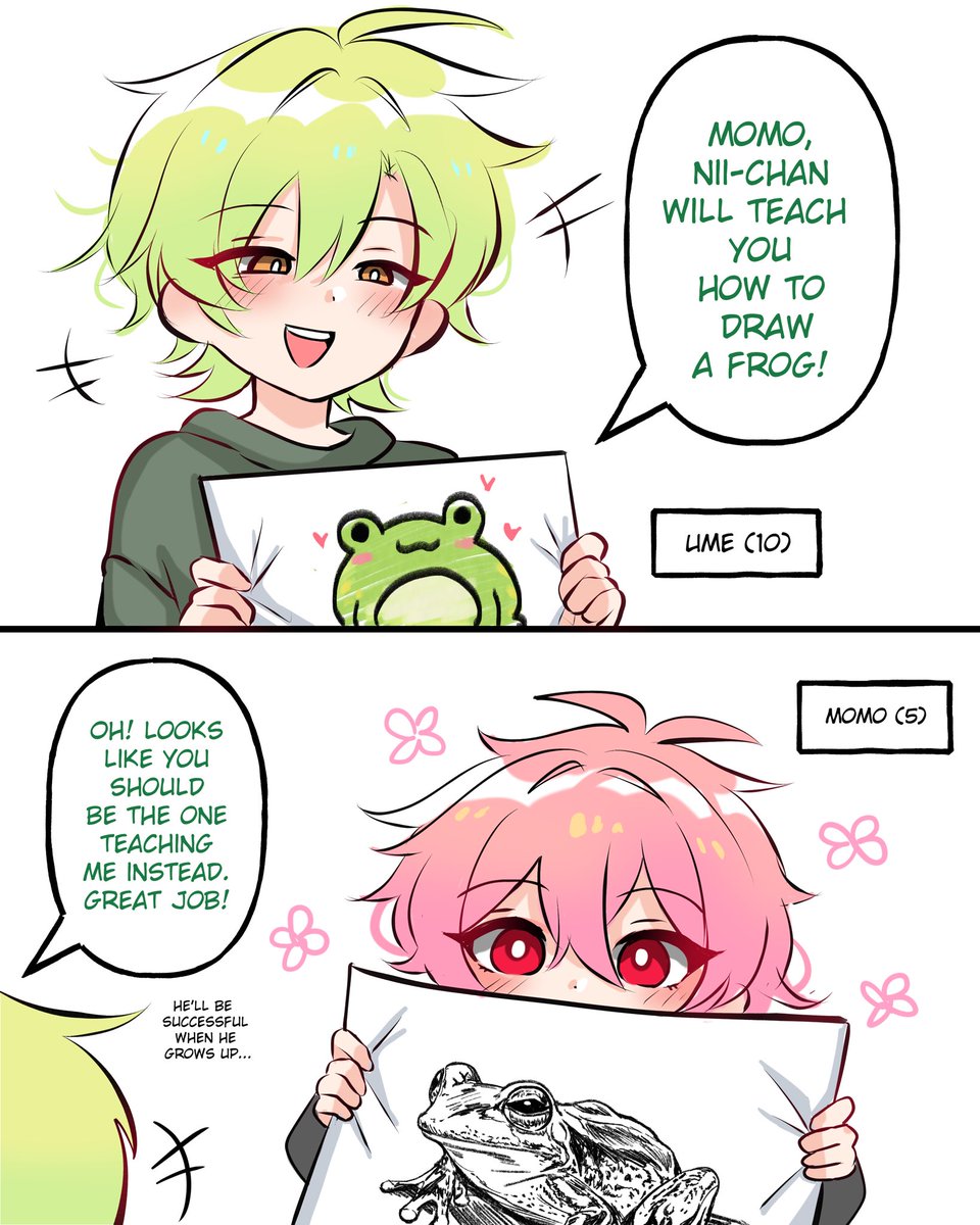 Ume and Momo fifteen years ago