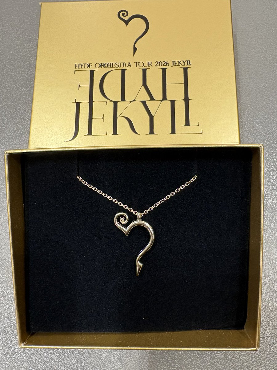 HYDE BIRTHDAY限定ネックレス可愛い🥺 ピアスも買った🥹 #HYDE