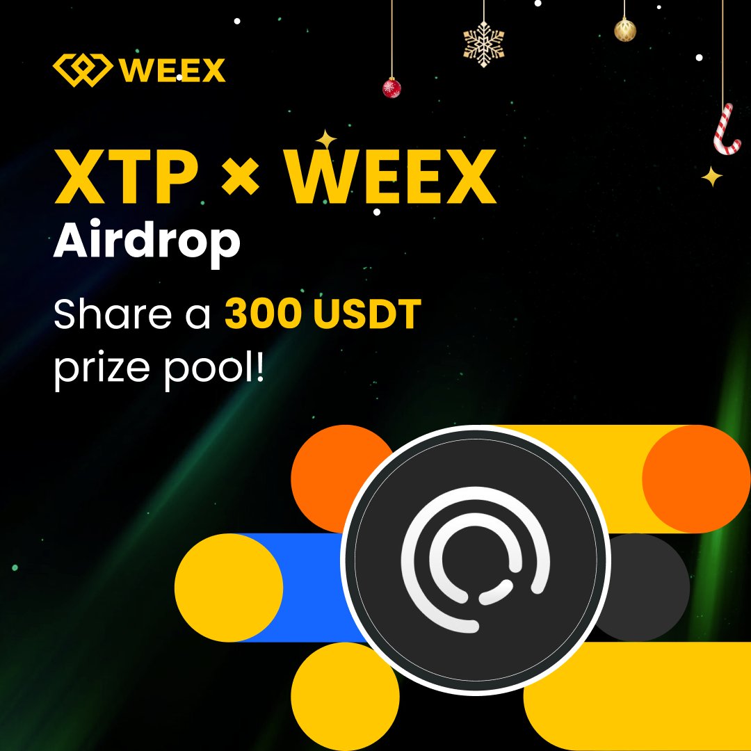 WEEX_Official's tweet image. 🚀 WEEX x $XTP @Tap_Fintech Airdrop
🎁 300 USDT | 10 Lucky Winners

How to Join
🔸 Follow @WEEX_Official
🔸 Like &amp;amp; RT + TAG Friends
🔸 Comment WEEX UID

👉 Trade on WEEX:weex.com/spot/SKR-USDT?…

#blockchain #TradeToEarn #AItrading