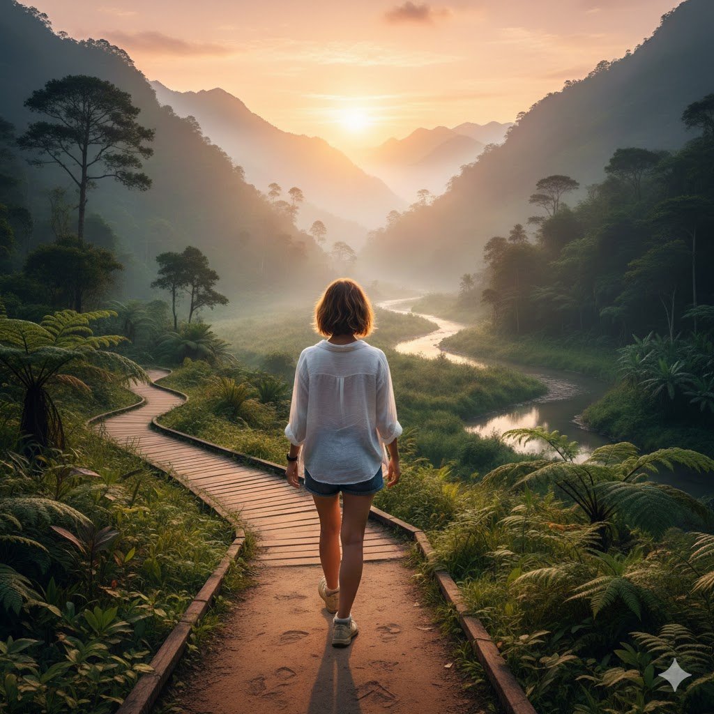 Dear God, please be good to me. I need all the guidance and light to walk this difficult path, similarly to this photo, generated by Gemini. I hope to see the sun very, very soon. Lead me with grace, shalom and peace. Amen. #prayerformyself