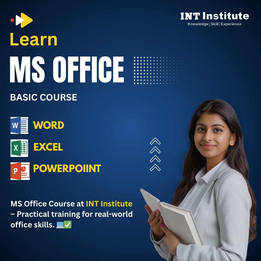 intinstitute1's tweet photo. Boost your office skills with the MS Office Course in Sonipat at INT Computer Institute 💻
Learn Word, Excel &amp; PowerPoint with practical training.
👉: https://t.co/HTzouGpdm5
#MSOfficeCourse #Sonipat #ComputerCourse #INTComputerInstitute #intinstitute #wordexcelpowerpoint https://t.co/ZekgRuhKbp