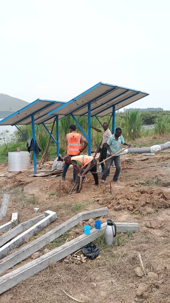 Skylxwater's tweet photo. From raw site to reliable solar-powered water system! 
Our latest project: turning sunshine into clean, endless water flow for the community. No fuel costs, no emissions , just sustainable power for homes & irrigation. Skylx delivering again with 15+ years of expertise in boreholes, solar pumps & installations. Need the same for your farm or home? DM us today for a free quote! Located in Kabowa along Entebbe Road, Kampala. #SkylxWater #SolarPumpsUganda #BoreholeDrilling