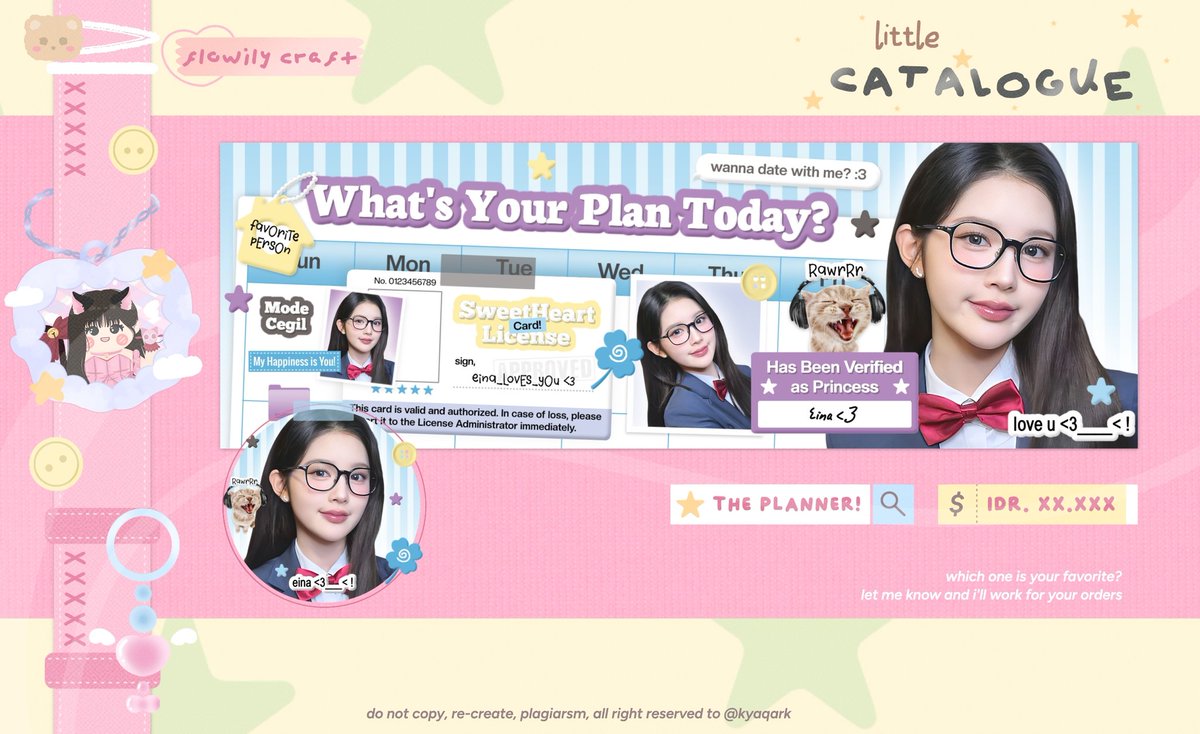 kyaqark's tweet image. Help repost, thank you 🫰🏻

Aku kembali mau memperkenalkan anak baruku, ada 4 dan ada versi wabisnya juga 🥺 tolong sayangi mereka iyh dan aku juga open titipan ke 4 katalog ini dengan special price, bisa cek ALT okkie 😉

Semua layout ufs iaa

#zonauang