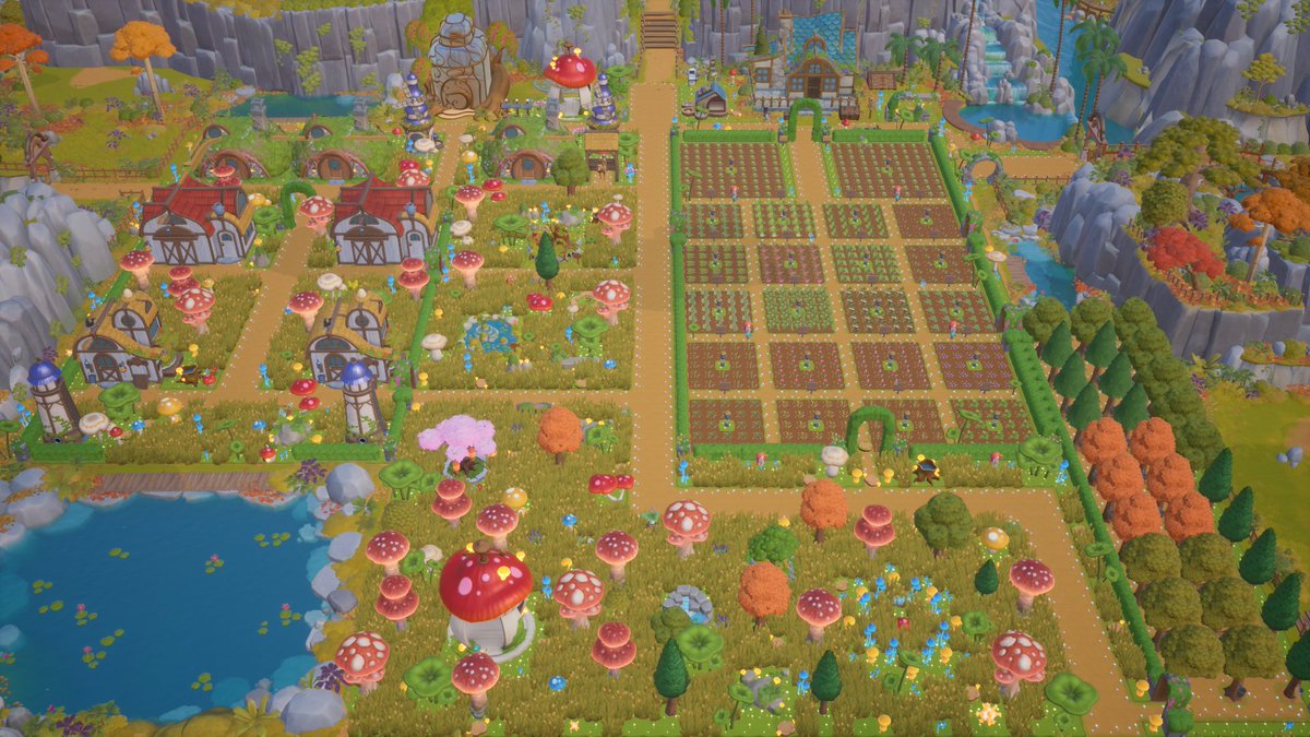 stairwaygames's tweet photo. This farm doesn’t just come alive, it becomes magical when evening falls! The glowing mushroom tree adds such a lovely touch. Why not plant one or two on your farm as well?🍄

Farm designed by maddiwaddy (Bsky)

#CIFarmDesigns @coralislandgame https://t.co/kK8CRLhTDN