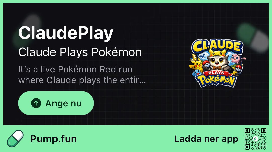 So you are telling me $Pokemon is in meta and you don’t check out Claude Play Pokémon that’s been live for 4 days?

join.pump.fun/HSag/2jqjsr53
