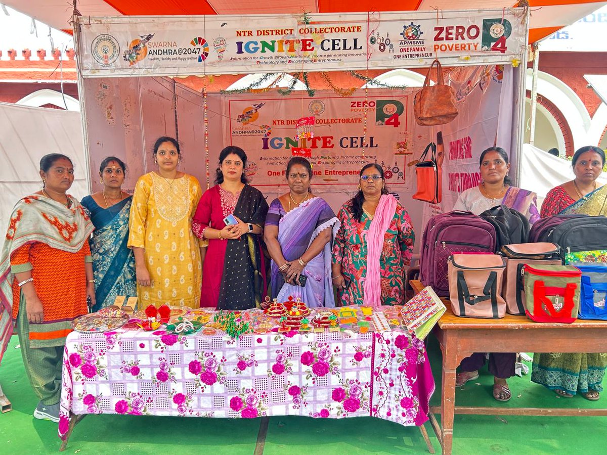 Collectorntr's tweet photo. Date : 29th Jan, 2026
Place : Collectorate, NTR District
Vijayawada Municipal Corporation, PO-UCD Dept organised #IGNITE_Cell today to promote innovation, entrepreneurship, and skill development among urban Self Help Groups for sustainable livelihoods under #OneFamilyOneEnterpreneur, reinforcing the commitment to inclusive urban growth and women empowerment.
#NTRDistrict #VMC #POUCD #SHGs #UrbanPovertyAlleviation #WomenEmpowerment