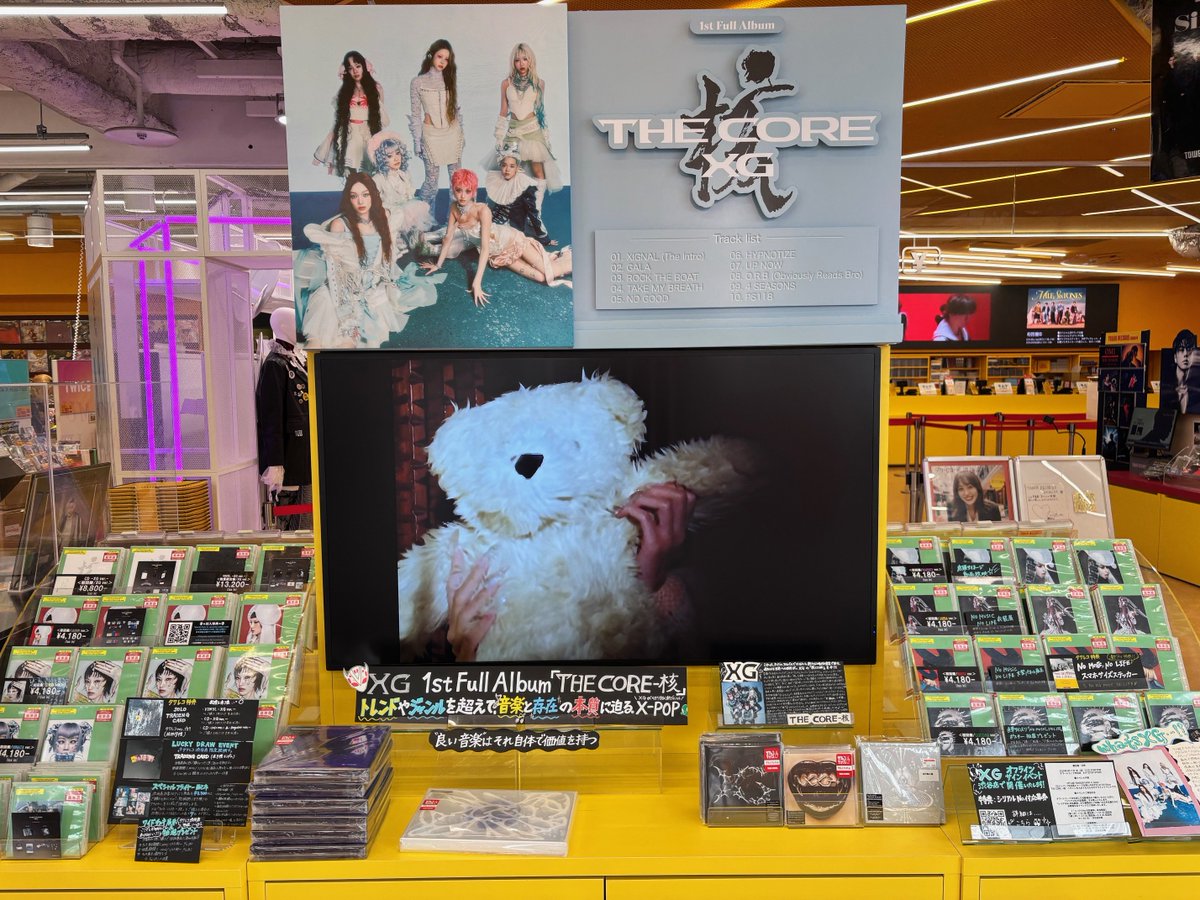タワ渋XG】 #XG 1st Full Album 『THE CORE - 核』 施策盛り沢山‼️1F