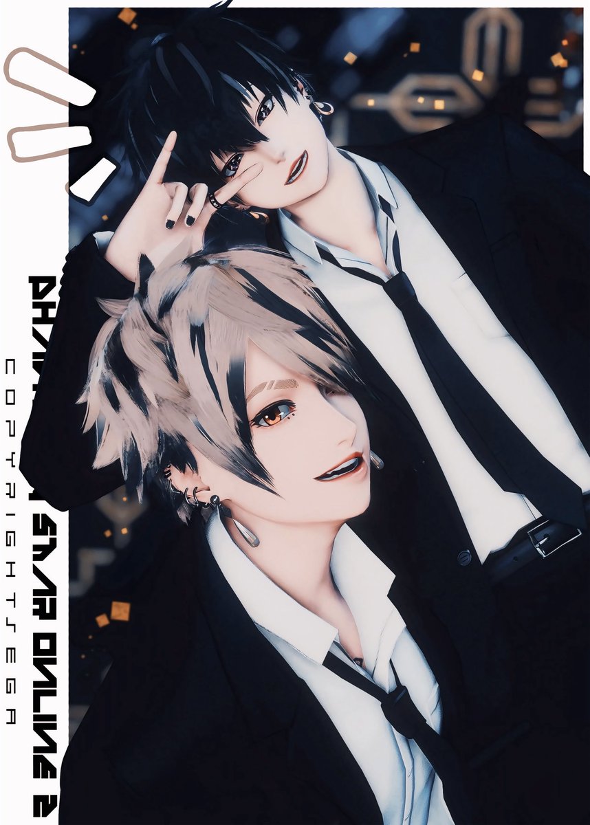 PSO2_ship0_NGS's tweet image. 久々にスーツ着せてきた🤍🖤"