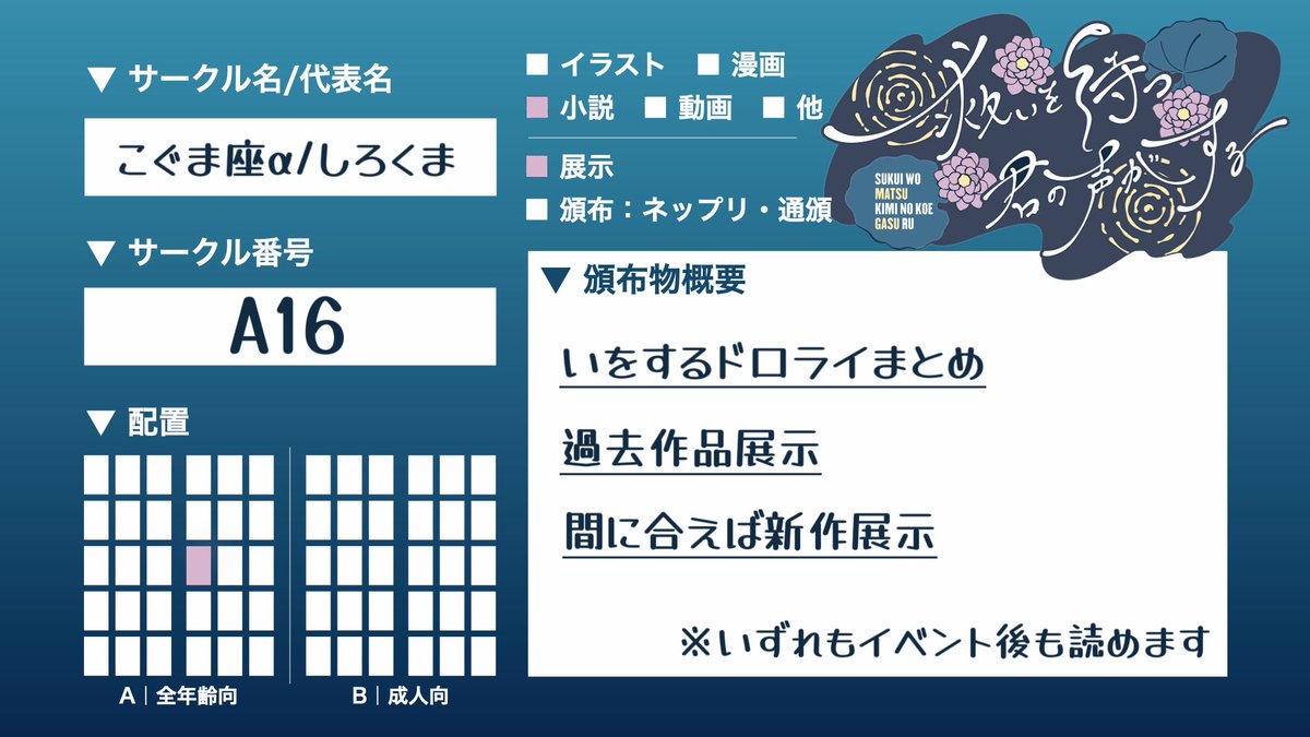 #いをするお品書き

テンプレお借りします〜

【展示のみ】です！
ゆっくり遊びに来て頂ければ🐻‍❄️