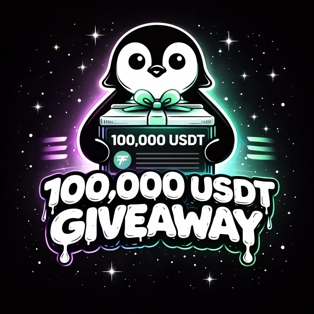 PenguinxSol's tweet image. GIVEAWAY 100,000 - $USDT from PENGUIN COIN each will receive 350 $USDT for 2000 fastest people 🎁 

Follow @PenguinxSol 
RT + Like ❤️ 
Comment $SOL address 

Giveaway ends in 12 hours ⏳