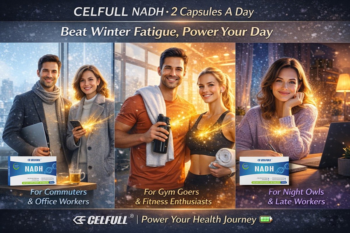 real_CELFULL's tweet photo. Rushing through crowded subways and cramming for deadlines every day? 
Ever feel like your recovery is dragging after a workout? 
Pulling all-nighters for work deadlines or binge-watching your favorite shows?
Take two capsules anytime and beat the late-night slump easily! https://t.co/ViLM15DTML