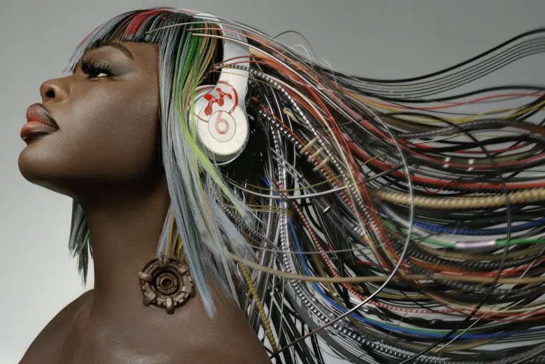 JT for Beats x Mowalola, 2023
Photographed by Hugo Comte