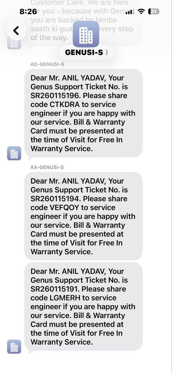 Anil826's tweet photo. @JKAgarwalGenus @CarDekho @amitjain This is second time I am reaching out for this on X but I have already share these details on email my solar setup is burn out and not functioning properly I have doing the follow up from last 1 month and it’s frustrating. 
Please help me on this matter. https://t.co/UPI3MTDwb6