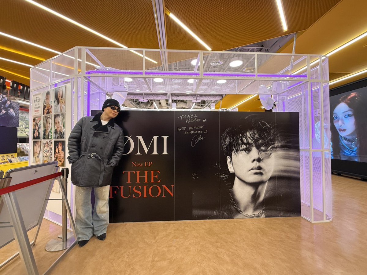 タワ渋訪店】 『#THEFUSION 』をリリースした #ØMI さんが昨日ご訪店
