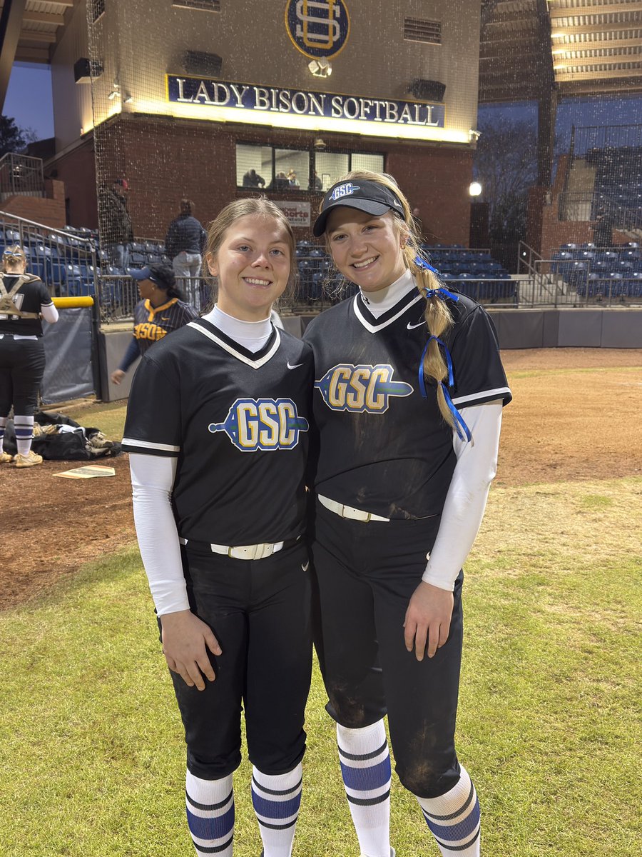 GSCSoftball's tweet photo. We are proud to present tonight’s Mama’s Kitchen Players of the Game.  

Game 1:  Bailey Carreker
Game 2:  Emalee Morris

Congratulations ladies and thank you Mama’s Kitchen for your support of our Highlanders! https://t.co/DSsEOkwGKO