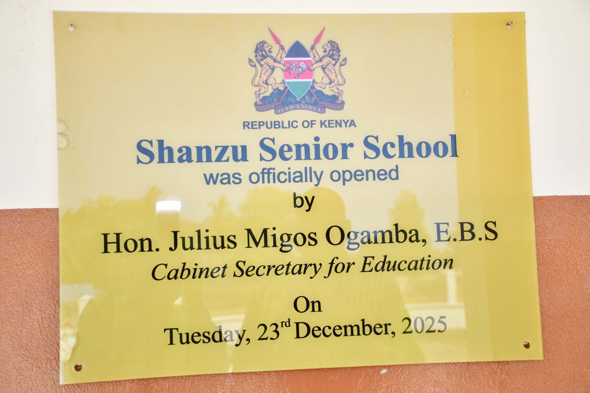 The Government continues to invest heavily in education infrastructure, particularly in previously marginalized regions, as a deliberate strategy to accelerate inclusive growth, expand opportunity and promote social equity. 

A key outcome of this commitment is the Shanzu Senior